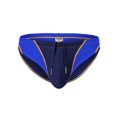 thumbnail image 1 of TANBOM Men's Sexy Triangle Swim Trunks Adjustable Drawstring Polyamide Comfortable Fit Dark Blue M, 1 of 6