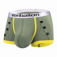 thumbnail image 1 of TANBOM Men's Snug Boxer Brief Bamboo Viscose Underwear Pack Green M 1-Pack, 1 of 9