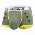 thumbnail image 1 of TANBOM Men's Snug Boxer Brief Bamboo Viscose Underwear Pack Green XXL 1-Pack, 1 of 9