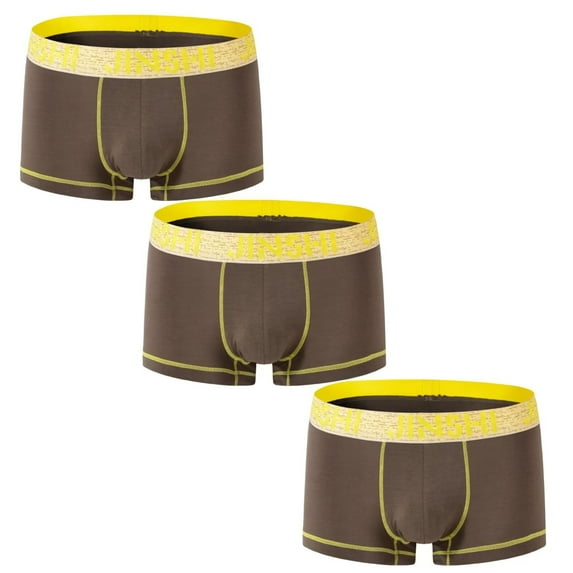 TANBOM Men's SuperSoft Boxer Brief Bamboo Viscose Underwear 3Green M