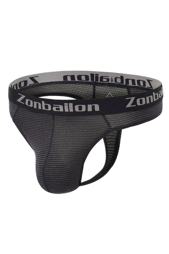 Mens Hot Men Thong Underwear Comfortable Athletic Stretch Thong Black XXL