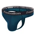 thumbnail image 1 of TANBOM Mens Hot Men Thong Underwear Comfortable Athletic Stretch Thong Blue L, 1 of 9