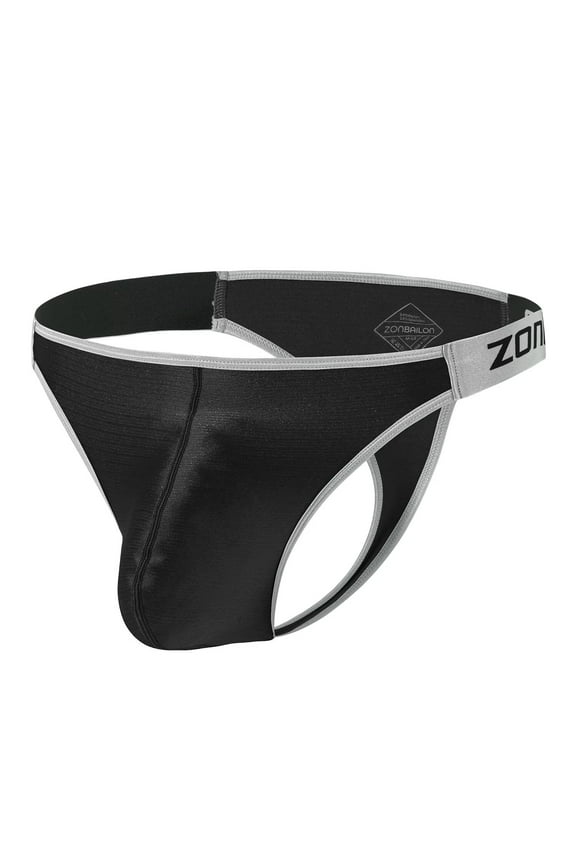 Mens Sexy Bulge Enhancing Underwear Lightweight Breathable Thong Black XL