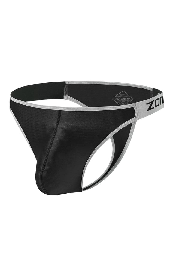 Mens Sexy Bulge Enhancing Underwear Lightweight Breathable Thong Black XXL