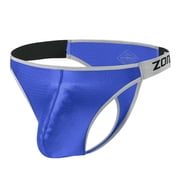 TANBOM Mens Sexy Bulge Enhancing Underwear Lightweight Breathable Thong Blue L