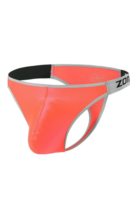 Mens Sexy Bulge Enhancing Underwear Lightweight Breathable Thong Orange L
