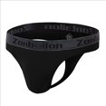 thumbnail image 1 of TANBOM Mens Sexy G String Bulge Pouch Breathable Lightweight Thong Black XXL, 1 of 1