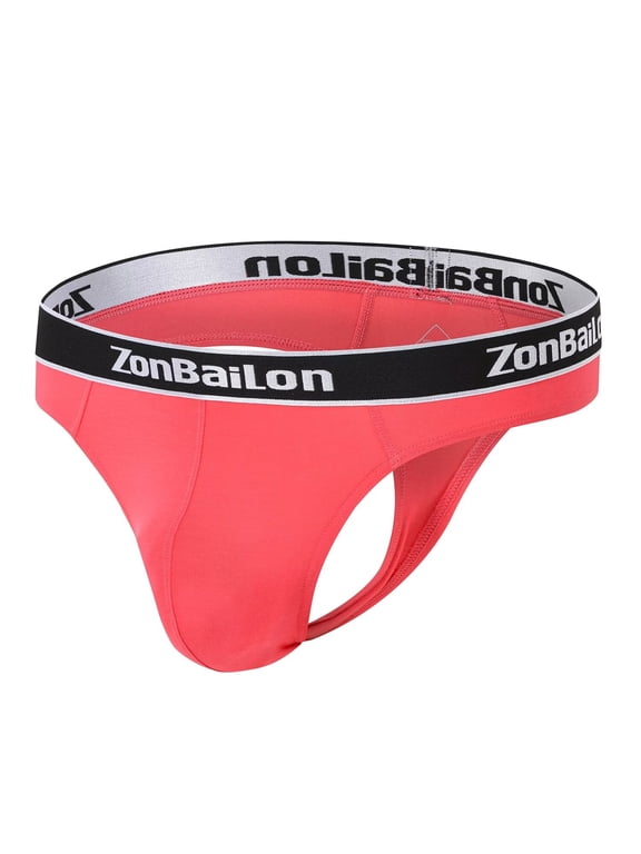 Mens Sexy G String Thongs Soft Bulge Pouch Breathable Stretchy Underwear Red XL