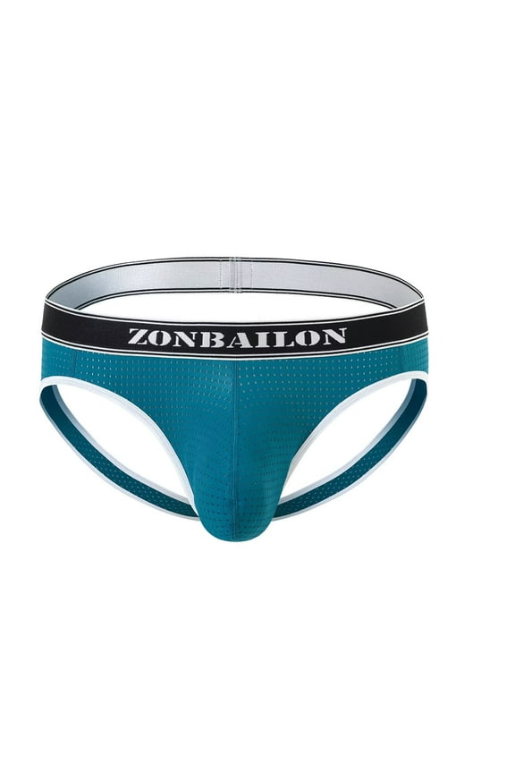 Mens Sexy Thong Underwear Lightweight Tagless Comfortable Underwear Green 3XL