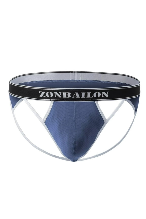 Mens Thong G String Sexy Comfort Breathable Underwear Dark Grey L