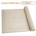 thumbnail image 1 of TANG Sunshades Depot 16' x 1' Shade Cloth 180 GSM HDPE Beige Fabric Roll Up to 95% Blockage UV Resistant Mesh Net, 1 of 4