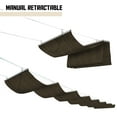 thumbnail image 1 of TANG Sunshades Depot Brown Pergola Shade Cover Retractable Replacement Awning Canopy Wave Shade 7'x27' Customized, 1 of 5