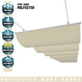 thumbnail image 1 of TANG Sunshades Depot Waterproof Pergola Shade Cover Retractable Replacement Awning Canopy Wave Shade Beige 3'x04', 1 of 1