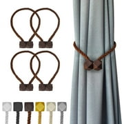 TANGDA Dark Brown Curtain Holdbacks (4 Count)