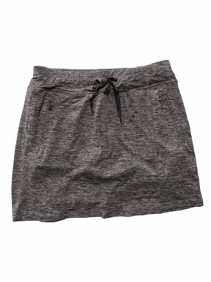 Tangerine Women's Soft Active Zip Pocket Drawstring Skort