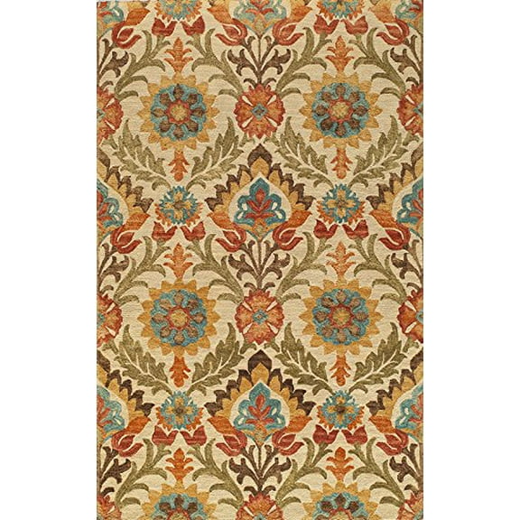 Momeni Tangier 5' X 8' Hand Tufted Wool Rug in Gold