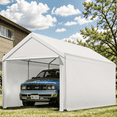thumbnail image 1 of TANGJEAMER Carport 10'x20' Heavy Duty Car Canopy Portable Garage with Removable Sidewalls & Doors for Truck Boat Car Port, Party, Storage, 1 of 6