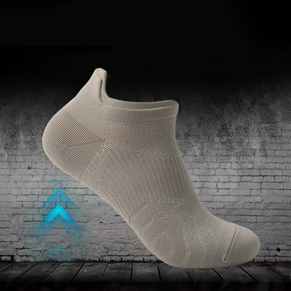 TANGNADE Ankle Socks for Women Outdoor Sports Men And Fitness Running Thin Shallow Cut Summer Breathable Quick Drying Boat Athletic Socks Grey