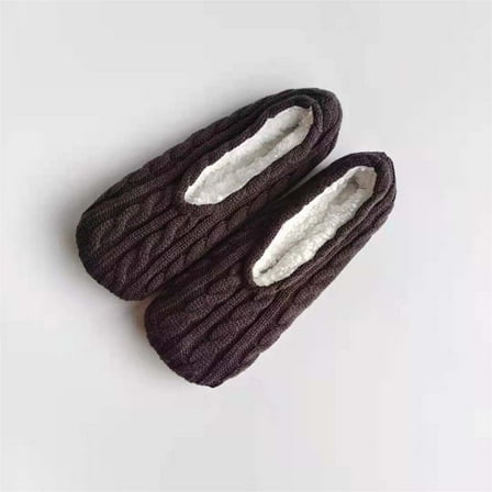 TANGNADE Ankle Socks for Women Slipper With Fuzzy Womens Non Slip Bottoms Cozy Warm House Slippers Socks Coffee