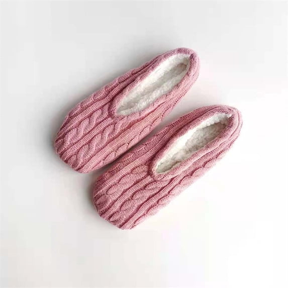 TANGNADE Ankle Socks for Women Slipper With Fuzzy Womens Non Slip Bottoms Cozy Warm House Slippers Socks Pink