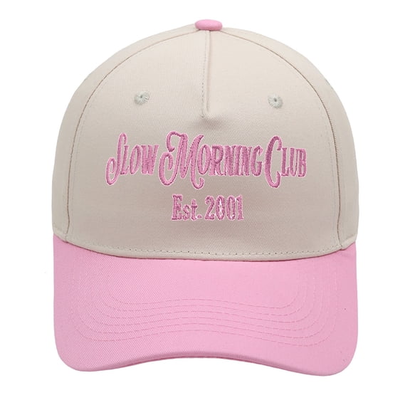 TANGNADE Baseball Hats for Women Spring And Summer Fashionable Casual Letter Printed Solid Color Cap Summer Hats Pink