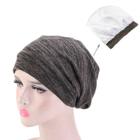 TANGNADE Beanie for Women Soft Slouchy Cap Lightweight Hipster Hat Summer Breathable Faux Sleeping Thin Chemo Summer Hats Navy