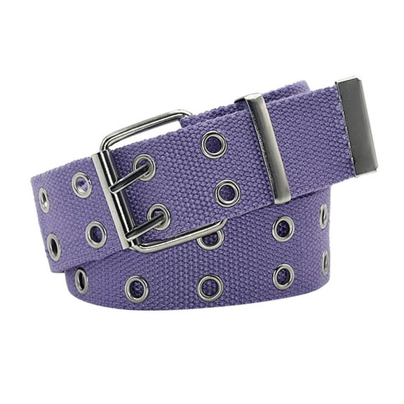 TANGNADE Belts for Women Mens Womens Casual Canvas Waist Belt Purple