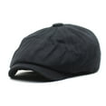 thumbnail image 1 of TANGNADE Beret Hats for Women Cotton Hat Men's And Women's Retro Solid Color Painter's Summer Hats Black, 1 of 4