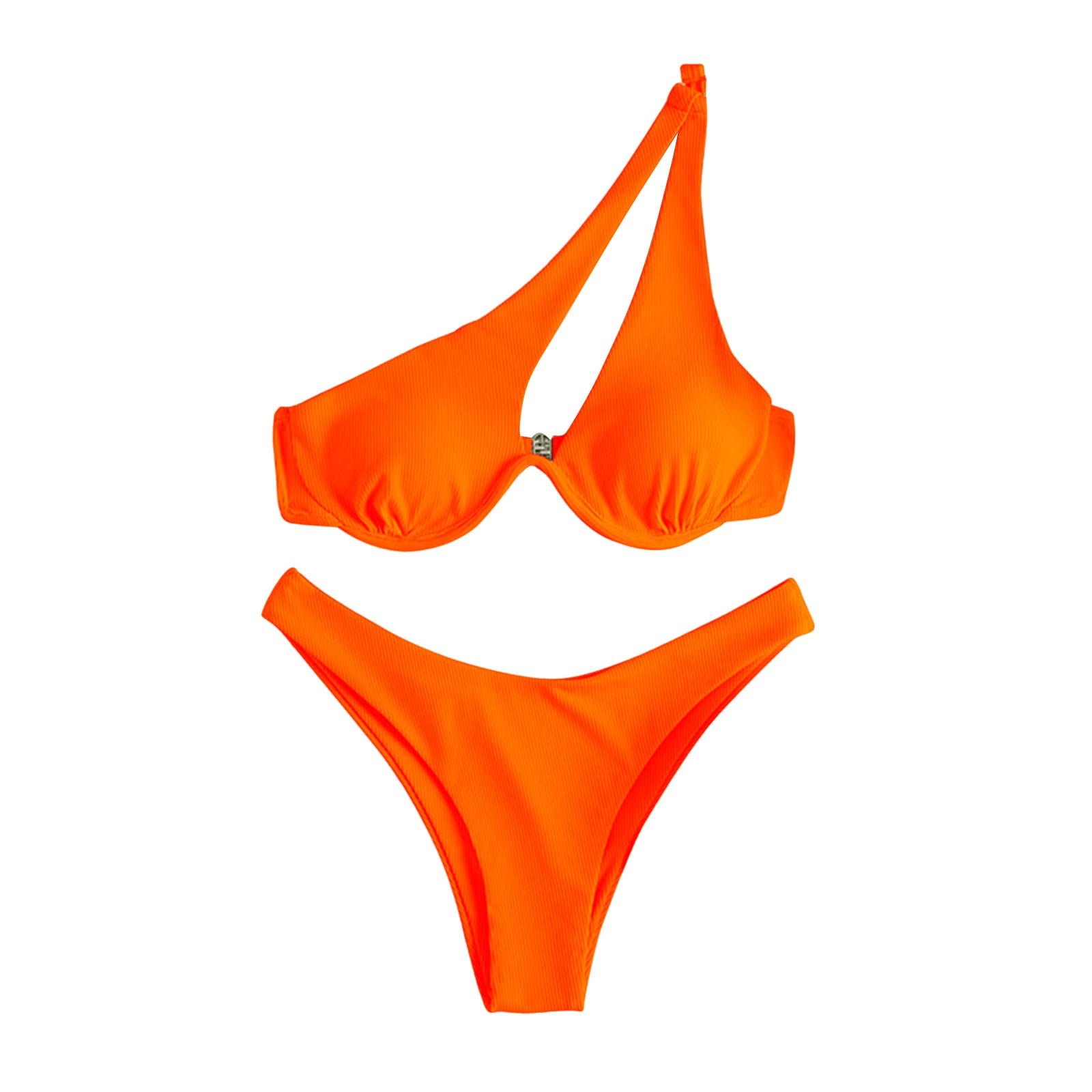 TANGNADE Bikini for Women Women's Sets Cutout One Shoulder