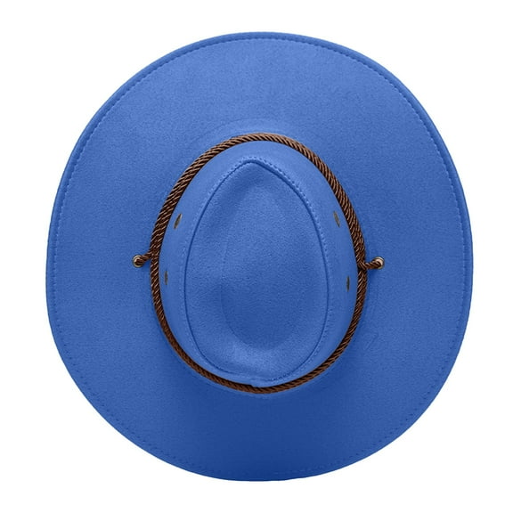 TANGNADE Cowboy Hats for Women Men Hat Western Cap Wide Sunhat Winter Summer Hats Blue