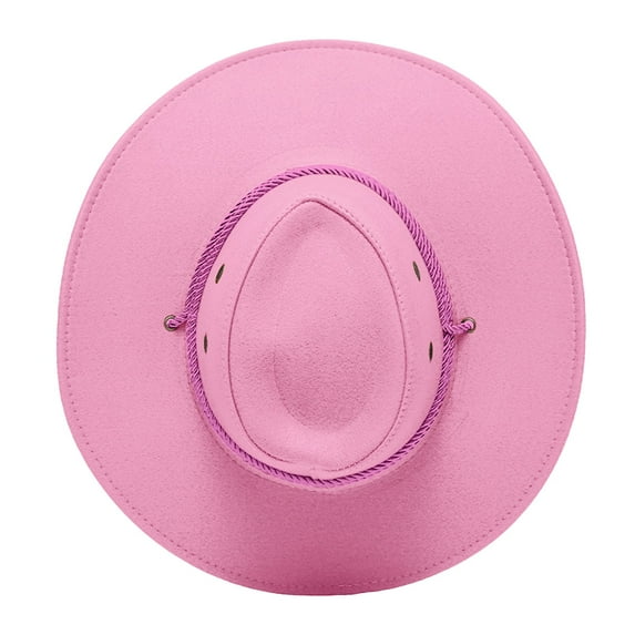 TANGNADE Cowboy Hats for Women Men Hat Western Cap Wide Sunhat Winter Summer Hats Pink