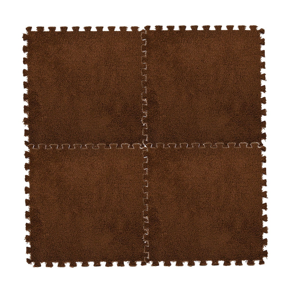 TANGNADE Free Shipping 30*30cm Kids Carpet Foam Puzzle Mat EVA Shaggy Velvet Baby Eco Floor 7colors