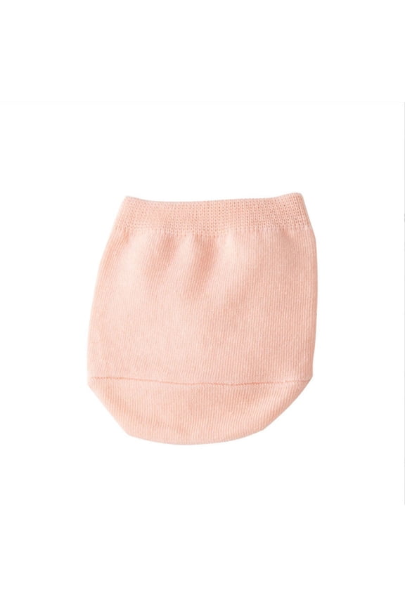 No Show Socks Womens Cotton Half Toe Topper Liner Cover For Lady Socks Pink