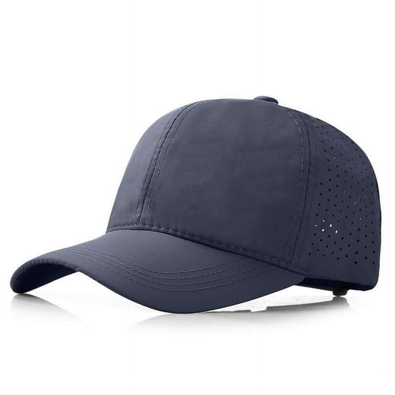 TANGNADE Sun Hats for Women Baseball Caps Mesh Sports Hat Big Heads 22"25", Lightweight Running Summer Hats Navy