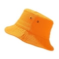 thumbnail image 1 of TANGNADE Sun Hats for Women Bucket Hat Unisex Pure Cotton & Denim UPF 5零 Packable Summer Travel Beach Summer Hats Orange, 1 of 4