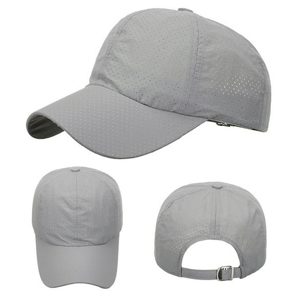 TANGNADE Sun Hats for Women Fashion Men Sport Mountain Climbing Breathable Beach Baseball Cap Hip Hop Hat Summer Hats Grey