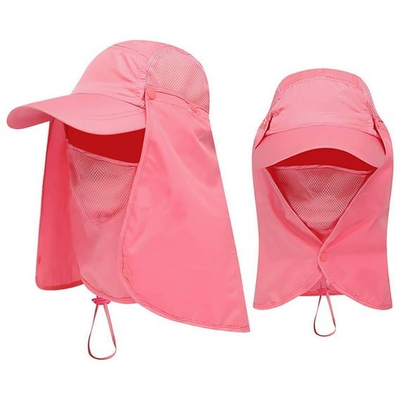 TANGNADE Sun Hats for Women & Men Outdoor Hat Fishing Hiking Caps With Face Neck Cover UPF 5零+ Sportswear Accessories Summer Hats Watermelon Red