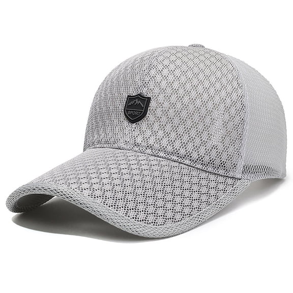 TANGNADE Sun Hats for Women Men Outdoor Long Brim Sunshade Sunscreen Hat Mesh Breathable Baseball Cap Peaked Summer Hats Grey