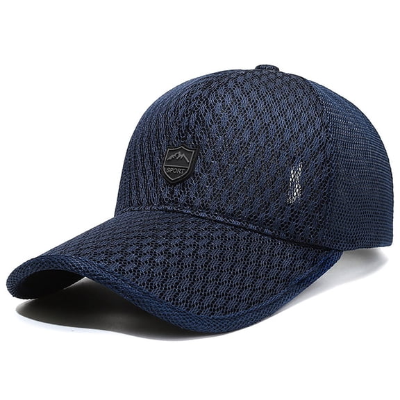 TANGNADE Sun Hats for Women Men Outdoor Long Brim Sunshade Sunscreen Hat Mesh Breathable Baseball Cap Peaked Summer Hats Navy
