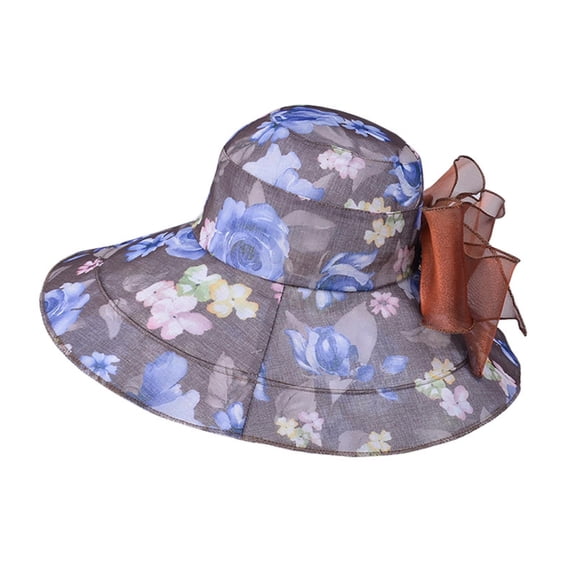 TANGNADE Sun Hats for Women Spring And Summer Large Brimmed Sunshade Hat Outdoor Travel Covering Fisherman's Fashion Summer Hats Coffee