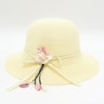 thumbnail image 1 of TANGNADE Sun Hats for Women Travel Small Fresh Big Gets Beach Cool Hat Seaside Sunshade Summer Hats Yellow, 1 of 3