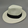 thumbnail image 1 of TANGNADE Sun Hats for Women Unisex Men Panama Wide Brim Straw Aldult Jazz Hat Top Summer Hats Beige, 1 of 5