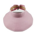 thumbnail image 1 of TANGNADE Sun Hats for Women Visor Wide Brim Roll Up Ponytail Summer Beach Hat UPF Packable Foldable Travel Summer Hats Pink, 1 of 4