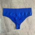 thumbnail image 1 of TANGNADE Thongs for Women High Waisted Bikini Underwear Smooth Hipster Breathable Ladies Panties Dark Blue, 1 of 9