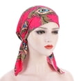 thumbnail image 1 of TANGNADE Turbans for Women Casual Floral Printed Head Hat Cap Headwear Muslim Turban Summer Hats Hot Pink, 1 of 3