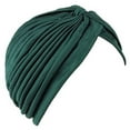thumbnail image 1 of TANGNADE Turbans for Women One Size Class Turban Headband Hat Classic Cap Girl Summer Hats Dark Green, 1 of 1