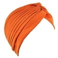 thumbnail image 1 of TANGNADE Turbans for Women One Size Class Turban Headband Hat Classic Cap Girl Summer Hats Orange, 1 of 1