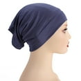 thumbnail image 1 of TANGNADE Turbans for Women Slip On Pre Tied Head Scarves Headwear Turban Caps Wrap Headscarf Girls Cap Summer Hats Light Purple, 1 of 4