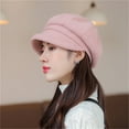 thumbnail image 1 of TANGNADE Visor Hats for Women Newsboy Cap Beret Soft Panels Vintage Cabbie Hat Girls Summer Hats Pink, 1 of 5