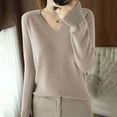 thumbnail image 1 of TANGNADE Women Outerwear Sweatshirt Light Sweaters for Women Long Sleeve Crew Neck Lightweight Soft Knitted Pullover Knitted Blouse Solid Color Womens Sweater Grey M, 1 of 7
